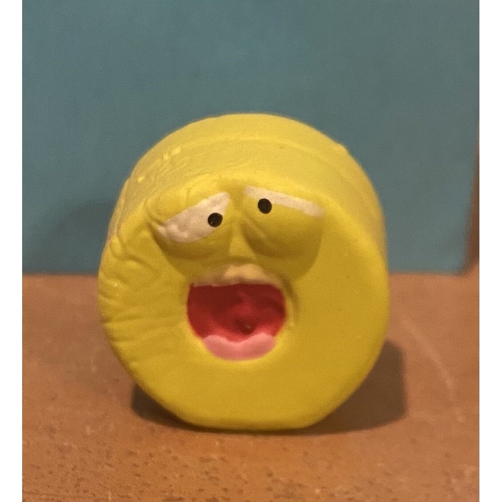Grossery Gang Series 1 Stinky Mint Moose Squishy Sticky Vile Vending Yellow